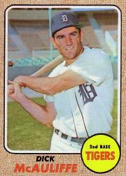 1968 Topps Baseball Cards      285     Dick McAuliffe